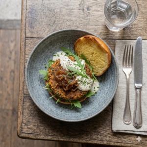 burger végétal de la cour