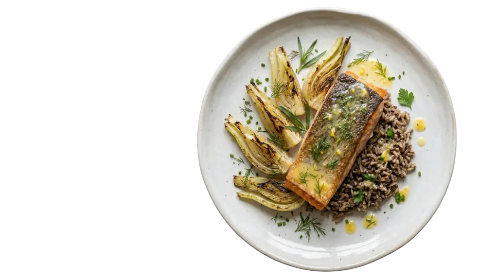 pave truite fenouil Restaurant La Cour